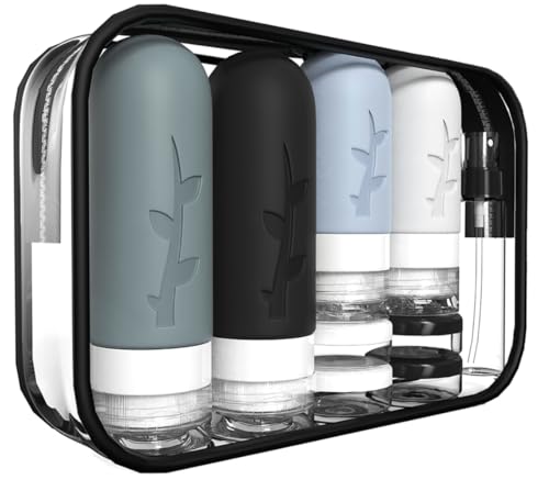 18Pack Travel Bottles for Toiletries, TSA Approved Travel Size Containers for Toiletries,Liqus Shampoo And Conditioner travel Bottles, Perfect for Business or Personal Travel Essentials(BPA Free)