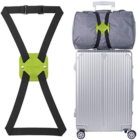 Bag Bungee, Luggage Bungee - Luggage Straps Suitcase Adjustable Belt – an Adjustable and Portable Travel Suitcase Accessory (1-Pack,Green)