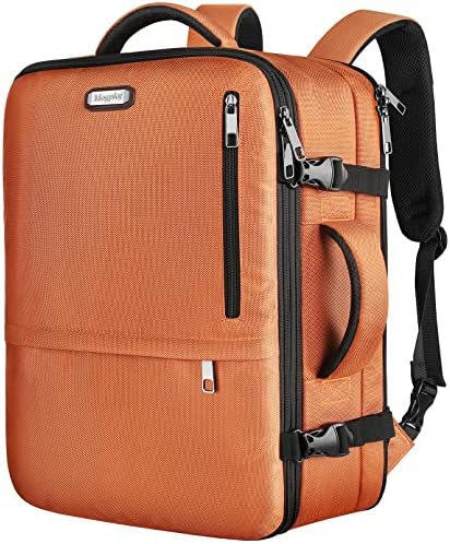 Mogplof Flight Approved Carry on Travel Backpack for Women Men, 40L Extra Large Capacity Airline Approved Expandable Weekender Luggage Suitcase Fit for 17 17.3 Inch Laptop